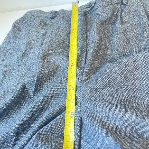 Lauren Ralph Lauren Wool Plaid Pleated Trouser Pant Gray SZ 12 - Picture 10 of 11